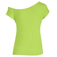 Labakihah T majice i nbsp; za žene žene Volim 80-ih sa ramena disko 80-ih majice zelene boje