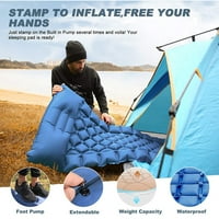 Kamp za spavanje, ekstra debljina prostirki za spavanje na napuhavanje s jastukom, kompaktni ultralight
