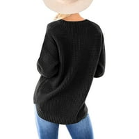 Ženski kaputi Trendy dugih rukava pletene labave predimenzionirani pulover džemper Jumper Tops Jacket