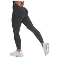 Ženske joge hlače Atletske hlače Pure boje Sportski sportovi za podizanje hipa, trčanje visokih struka
