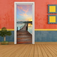 Sea Sunset naljepnice na vratima samoljepljiva ukrasa za samoljepljivanje naljepnica za diiy vrata vodootporni