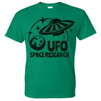 Muška ufo svemirska istraživanja y zelena majica 2x-veća zelena