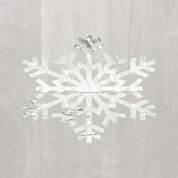 Drvena snježna pahuljica Driftwood print - Leah Straatsma