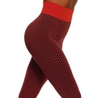 Kožne tajice za žene plus veličine rešetke tiskanje visokog struka Stretch stretch fitness gamaše joga hlače