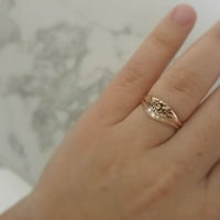 Ženski prstenovi Elegantna žena Jednostavan zlatni rezbareni ružini prsten modni šuplji prsten poklon