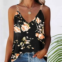 Bvanrty ženski boho cvjetni ispis klirence bluza za odmor Trendi modne majice bez rukava Comfy bluza