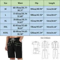 Muške sportske kratke hlače Ljetni teretni gumb Solid u boji džepne crtež plus veličine Dnevne odjeće