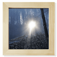 Naučna priroda Dark Šumarstvo Šumski krajolik Squener Scrue Frame Frame Wall Stollop prikaz