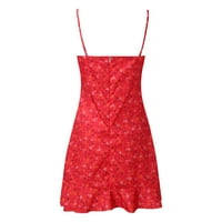 Ženske haljine Clearence Plus size Novo ženska modna cvjetna špageta kaiš mini haljina ljetna casual