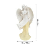 Angel figurinska smola umjetnička ornament na otvorenom dvorištu vrtni ukras