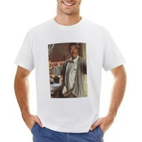 Muškarac u prevelikoj odjeći mušku majicu pamuk casual kratkih rukava poklon tee bijeli 3xl