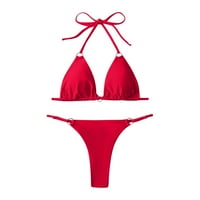 Giligiliso Clearsance kupa za kupanje za žene Dame Bikini Split kupaći kostimi Solidni bikini dvodijelni