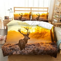 3D jelena tiskana novo modni kućni tekstil Jedinstveni dizajn posteljina posteljina sa posteljinom jastuka,