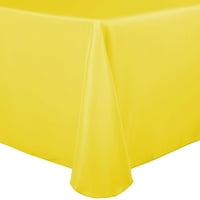 Ultimate tekstilni poliester posteljina 108-kvadratni stolnjak - limunski žuti