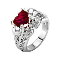 CPTFADH Prstenovi za žene Žene Ring COROPLE ZIRCON Vjenčanje nakita Prstenje veličine Legura 6 - Poklon prst