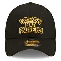 Muškarci novi era Black Green Bay Packers tim Neo 39O 39Therty Fle Hat
