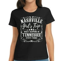 Nashville Girls Trip Weekend Bachelorette Party Gi Trendy Womens Grafička majica za sezonu