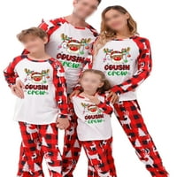 Capreze dugih rukava PJ setovi za mamu mama Tata Child casual plairan Porodični obitelj Pajamas Postavi