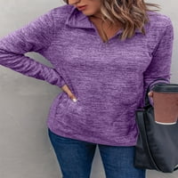 Blibea ženska dukserica s dugim rukavima pulover sa džepovima
