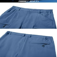 Muške planinarske kratke hlače Brzo suho obučavanje ribolovne putničke garniture sa džepovima