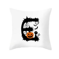 Zabavna abeceda Print Pismo Halloween jastučnice za jastuk za jastuk kauč kauč na kauč na kapu s kućnim