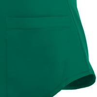 Ženske kratke majice čišćenje Žene kratki rukav V-izrez V-izrez Radna uniforma Bluza džepa u boji