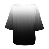 Koaiezne žene Boho labavo ljetna bluza majica s jednom plus veličine gradijentni otisak ramena ženska