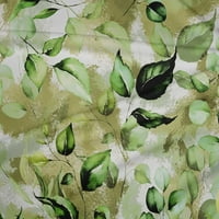 Onuone poliester Lycra Zelena tkanina ostavlja obrtni projekt Dekor tkanina Štampano od dvorišta široko