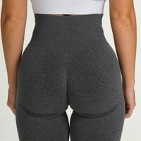 Yubnlvae joga hlače Ženska čista boja - pogotivši sportski fitnes koji radi visoko struk joga hlače
