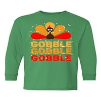 Newkward džemper za najam za djevojke za djevojke Omladina Gobble Gobble majica s dugim rukavima