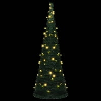 Lixada skočna gudačka umjetna božićna stablo sa LED zelenim 70.9