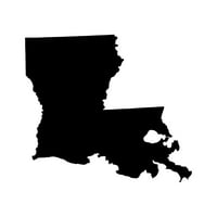 Louisiana u obliku naljepnice naljepnica naljepnica - samoljepljivi vinil - otporan na vremenske uvjete