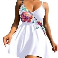 Ženski kupaći kupaćim kostima Proljeće Ljetni modni print Halter suknja Split High Scaped set za kupanje