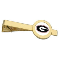 Zlatni Georgia Bulldogs Tim Logo Tie Bar