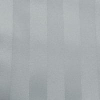 Ultimate Textile Satin-Stripe Okrugli stolnjak - za vjenčanje i ugostiteljstvo, hotel ili kućnu blagovaonicu, srebrno siva