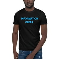 2xl plavi informativni službenik kratkih rukava pamučna majica majica po nedefiniranim poklonima