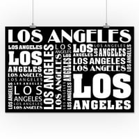 Los Angeles, tipografija, reč kolaž