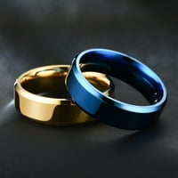 YDXL Široki anti-hrđe muškarci od nehrđajućeg čelika Jednostavno izvrsno angažman prsten modni nakit čelik u boji 7