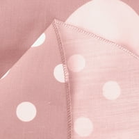 Ženske haljine kratki rukav A-line maxi casual cvjetni okrugli dekolte ljetna haljina Pink XL