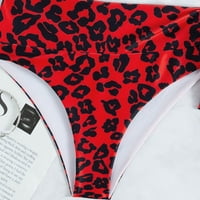 Leey-World Plus Size kupaći kostim Žene kupaći kupališta Kore za kratke kratke hlače Crveno, s