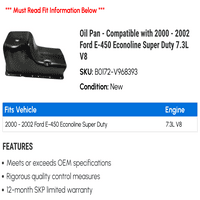 Pan - Kompatibilan sa - Ford E-Econoline Super Duty 7.3L V 2001
