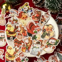 DIY Christmas Drvo set Santa Claus Snowman Xmas Naljepnica za djecu za djecu Toddlers Početna Zidni
