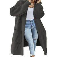 Beiwei ženski džemper s dugim rukavima odljetni kaput izrez kaput casual jakna jesen sopstvena boja
