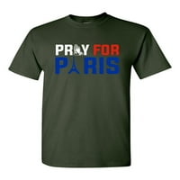 Podrška moli za Parišku zastavu Francuski svjetski mir jak DT odrasli majica Tee