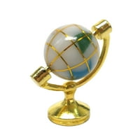 1: Minijaturni globus za rotirajuće kućne kuće sa zlatnim nosačem nameštaja za kućni dekor