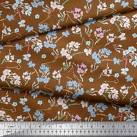 Soimoi Poly Georgette tkanina umjetnička cvjetna tiskana šivanje tkanina širom