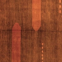 Ahgly Company u zatvorenom pravokutniku Sažetak narančasta modernih prostirki, 2 '4 '