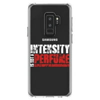 Distinconknk Clear Shockofofofoff Hybrid futrola za Samsung Galaxy S9 + Plus - TPU branik Akrilni zaštitni ekran za uklanjanje stakla - intenzitet nije parfem