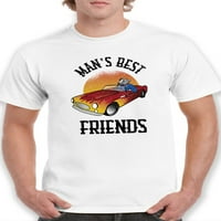 Majica najboljih prijatelja čovjeka Muškarci -Smartprints dizajni, muški mali