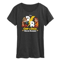 Chip 'n Dale Rezervaci - Rescue Rangers Design - Ženska grafička majica kratkih rukava